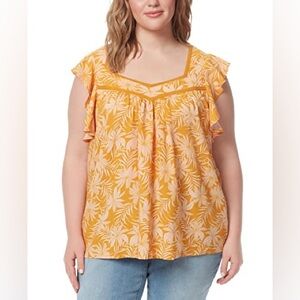 NWT Jessica Simpson Palm Bliss Lauryn Top